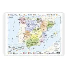 Mapa Escritorio España Fis/Pol D/C 50X35