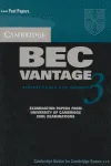 Cambridge Bec Vantage 3 Student's Book With Answers