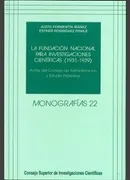 La Fundación Nacional Para Investigaciones Científicas (1931-1939)
