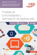 Manual Pruebas De Funcionalidades Y Optimizacion De Paginas