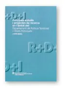 Principals Estudis I Projectes De Recerca En L'ambit Del Departament De Politica Territorial I Obres