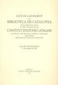 Acte De Lliurament A La Biblioteca De Catalunya De Les Publicacions Rebudes Els Darrers Cinquanta An