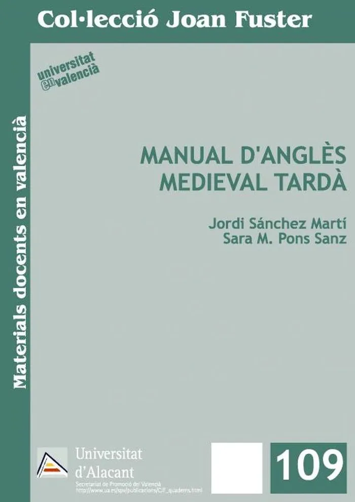 Manual D'anglès Medieval Tardà